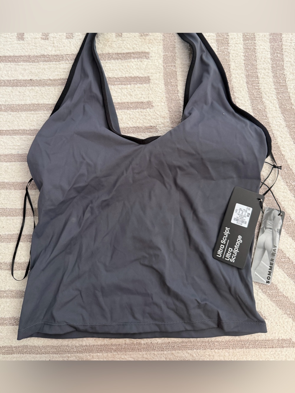 Halter ultra sculpt  - Charcoal Gray